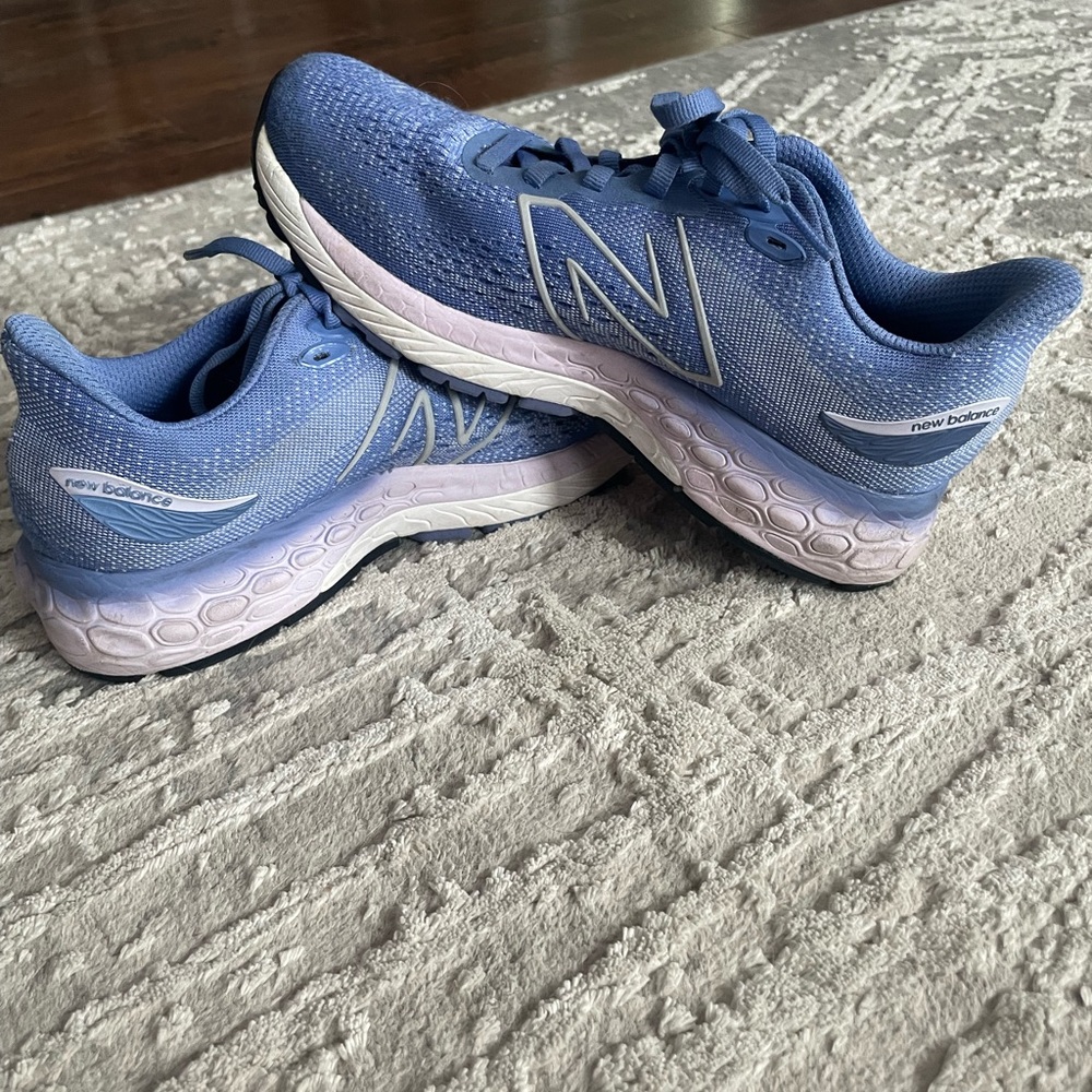 New Balance Women's Blue and White Running Shoes